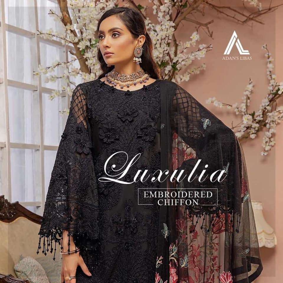 Adan libas LUXULIA EMBROIDERED CHIFFON COLLECTION